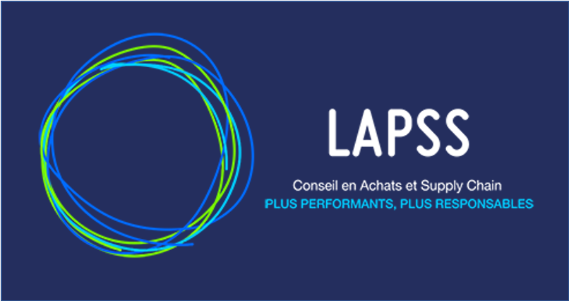 Logo LAPSS sur fond bleu